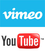 Home Movie YouTube and Vimeo Logos