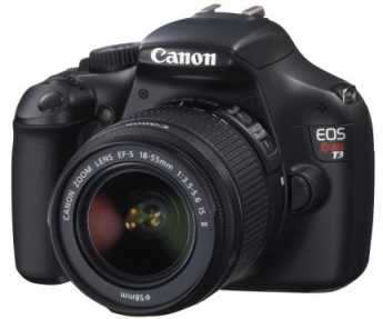 The Canon Rebel T3 with 18-55mm lens